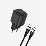 G844 Premium KVK GARANTİLİ Tip-C Kablolu Mini 25W USB-C Süper SI Şarj Adaptörü
