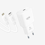 T456e Strong ECO Çevre Dostu 20W Tip-C Lightning Kablolu Şarj Adaptörü