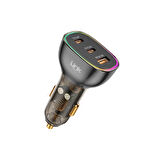 LinkTech C506 80W 2xPD 30+20W USB Araç İçi Şarj Adaptörü (Başlık)