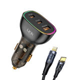 LinkTech C507 80W 2xPD 30+20W Type-C to Lightning USB Araç İçi Şarj Aleti