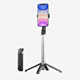 H876 Premium Mini Bluetooth Kumandalı Selfie Çubuğu Telefon Tripod
