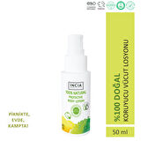 INCIA %100 Doğal Koruyucu Vücut Losyonu Sprey Yenidoğan Bebek Çocuk İçin Limon Okaliptus Vegan 50 ml