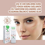 Siveno %100 Doğal Yüz Güneş Kremi Renkli Ton Eşitleyici Leke Karşıtı UVA UVB SPF 50+ 30 ml