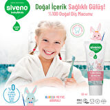 Siveno %100 Doğal Diş Macunu Bebek ve Çocuk İçin Karışık Meyve Aromalı Florürsüz 50 ml