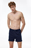 Erkek Gri Geniş Kalıp Büyük Beden Boxer %100 Pamuk Battal Boy Mb24 4xl/5xl/6xl/7xl