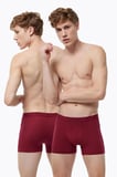 Erkek Gri 2 Li Pamuk Elastan Boxer 075