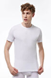 Malabadi 084 Erkek Modal Basic Yuvarlak Yaka Kısa Kol İnce Yaz Serinliği T-shirt