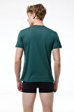 Antrasit Erkek Düğmeli Yaz Serinliği T-shirt 083