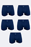 Erkek Desenli 5 li Pamuk Elastan Boxer 5M074
