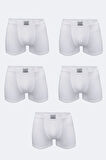 Erkek Desenli 5 li Pamuk Elastan Boxer 5M074