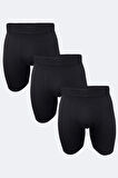 Erkek Siyah Beyaz Gri 3 Lü Paket Uzun Paçalı Modal Boxer 3m019