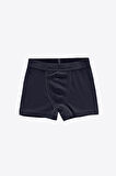 Erkek Çocuk Mavi 8 Li Paket Pamuk Elastan Boxer 208