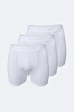 Erkek Siyah 3 Lü Paket Modal Uzun Boxer 010