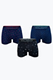 Desenli Modal Erkek Boxer 3 Adet 3m252