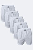 Erkek Füme 5 Li Geniş Kalıp %100 Pamuk Boxer M240