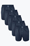Erkek Beyaz 5 Li Geniş Kalıp Büyük Beden Boxer %100 Pamuk Battal Boy Mb2400 4xl/5xl/6xl/7xl