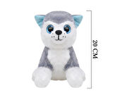 Selay Toys Peluş Sibirya Kurdu Husky Köpek Oyuncak 20 cm 1050