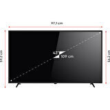 YE-43020G6 43" 109 Ekran Full HD LED TV
