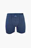 Erkek Desenli 2 li Pamuk Elastan Uzun Boxer 073