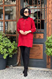 MissWhence Triko Tunik 36016 Kırmızı