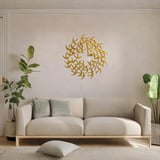 Modern Metal Duvar Tablosu – Salon, Ofis ve Kafe Dekoru | Premium Metal Duvar Süsü | Şık Minimal Duvar Dekorasyonu