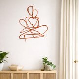 Modern Metal Duvar Tablosu – Salon, Ofis ve Kafe Dekoru | Premium Metal Duvar Süsü | Şık Minimal Duvar Dekorasyonu
