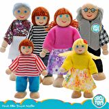 Circle Toys Ahşap 6'lı Aile Kukla Seti