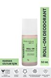 Bade Natural Doğal Roll On Hassas Ciltler İçin Ter Kokusu Önleyici Koltuk Altı Deodorant %100 Doğal ve Vegan 50 ml