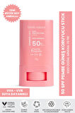Bade Natural 50 SPF Ton Eşitleyici ve Cilt Aydınlatıcı Pembe Yüksek Korumalı Güneş Stick 16 g