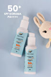 %100 Doğal 50+ SPF Yüksek Korumalı Çocuk Güneş Koruyucu Losyon Mineral Filtreli 100 ml