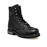 Black Hakiki Deri Kadın Bot & Bootie HD0777032803