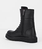 Harley Davidson Black Hakiki Deri Kadın Bot & Bootie M0777055803
