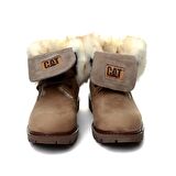 Caterpillar Utah Fur Bej Kadın Bot