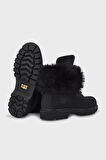 Caterpillar Black Nubuk Hakiki Deri Kadın Bot & Bootie CAT0111118401