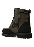 Olive Hakiki Deri Kadın Bot & Bootie HD1777063203