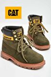 Caterpillar Green Nubuk Hakiki Deri Kadın Bot & Bootie CAT0111116101