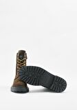 Dark Brown Nubuk Hakiki Deri Kadın Bot & Bootie HD0777002301