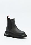 Black Hakiki Deri Kadın Bot & Bootie HD0777003103