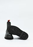 Black Hakiki Deri Kadın Bot & Bootie HD0777003103