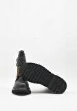 Black Hakiki Deri Kadın Bot & Bootie HD0777002503