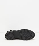 Black Hakiki Deri Kadın Bot & Bootie HD0777002203