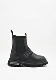 Black Hakiki Deri Kadın Bot & Bootie HD0777056303