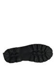 Black Hakiki Deri Kadın Bot & Bootie HD0777057203