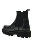 Black Hakiki Deri Kadın Bot & Bootie HD0777057203