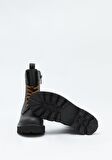 Black Hakiki Deri Kadın Bot & Bootie HD0777057303