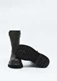 Black Hakiki Deri Kadın Bot & Bootie HD0777002603