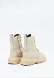 Harley Davidson Beige Hakiki Deri Kadın Bot & Bootie HD0777002903