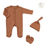 COOIKE Organik Mini Yenidoğan Seti - 3 Parça | Bebek Takımı