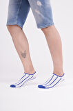 The Socks 3 Çift Desenli Erkek Görünmez Çorap (150P) Renkli Erkek Çorap