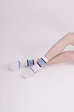 The Socks 3 Çift Pamuk Kadın Tenis Çorap (981P) BEYAZ Kadın Çorap